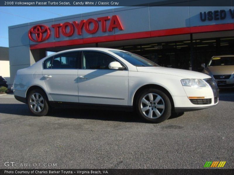 Candy White / Classic Gray 2008 Volkswagen Passat Turbo Sedan