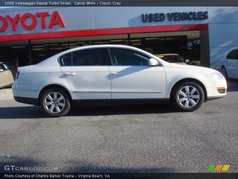 Candy White / Classic Gray 2008 Volkswagen Passat Turbo Sedan