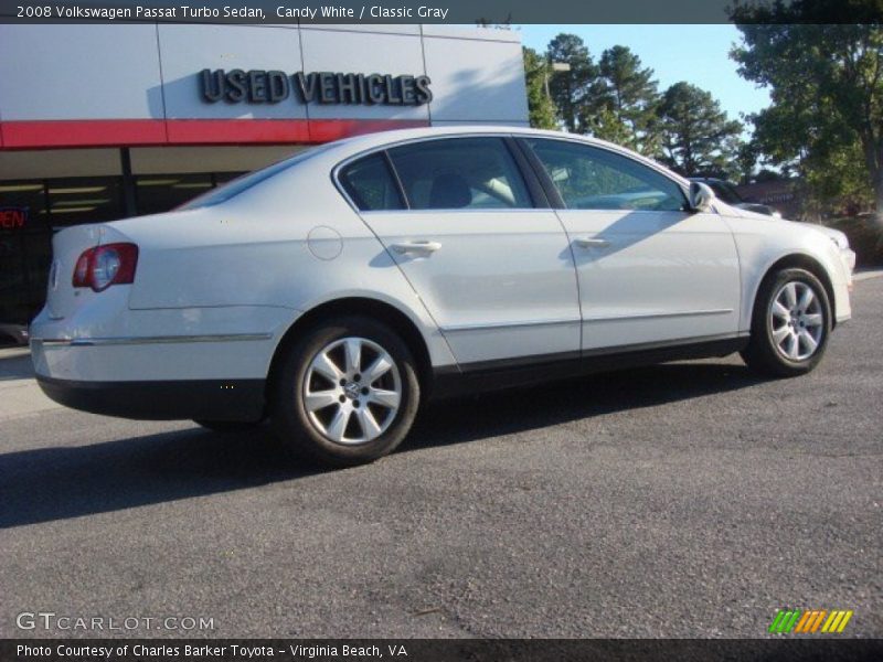 Candy White / Classic Gray 2008 Volkswagen Passat Turbo Sedan