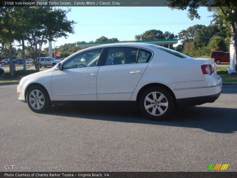 Candy White / Classic Gray 2008 Volkswagen Passat Turbo Sedan