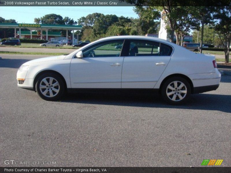 Candy White / Classic Gray 2008 Volkswagen Passat Turbo Sedan