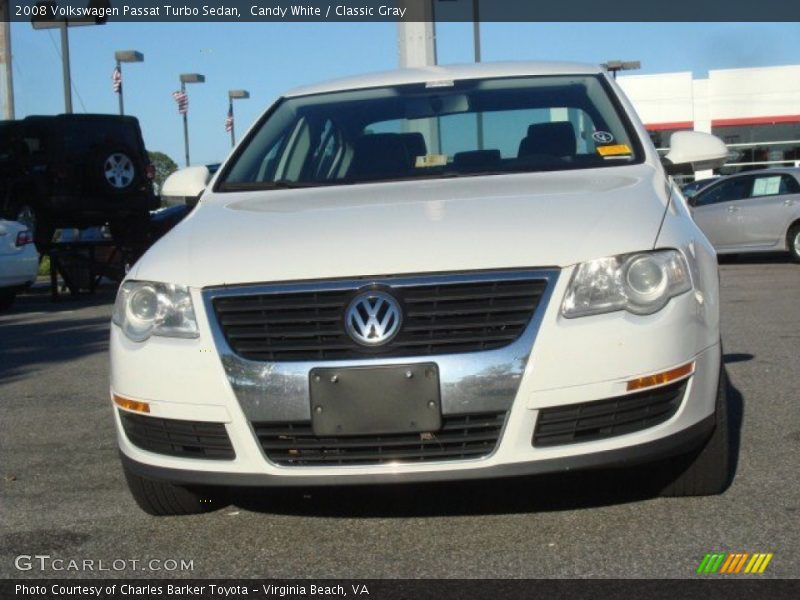 Candy White / Classic Gray 2008 Volkswagen Passat Turbo Sedan
