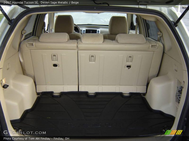 Desert Sage Metallic / Beige 2007 Hyundai Tucson SE