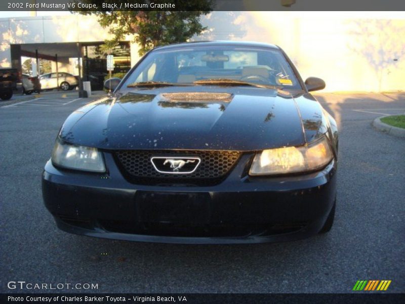 Black / Medium Graphite 2002 Ford Mustang V6 Coupe