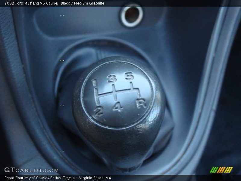 Black / Medium Graphite 2002 Ford Mustang V6 Coupe