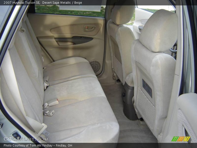 Desert Sage Metallic / Beige 2007 Hyundai Tucson SE
