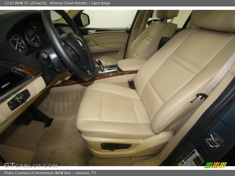 Mineral Green Metallic / Sand Beige 2010 BMW X5 xDrive30i