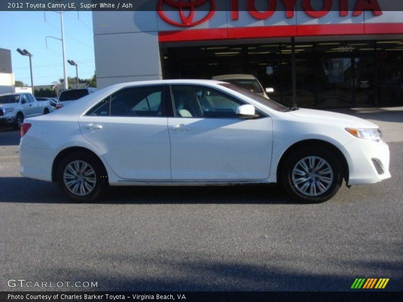 Super White / Ash 2012 Toyota Camry LE
