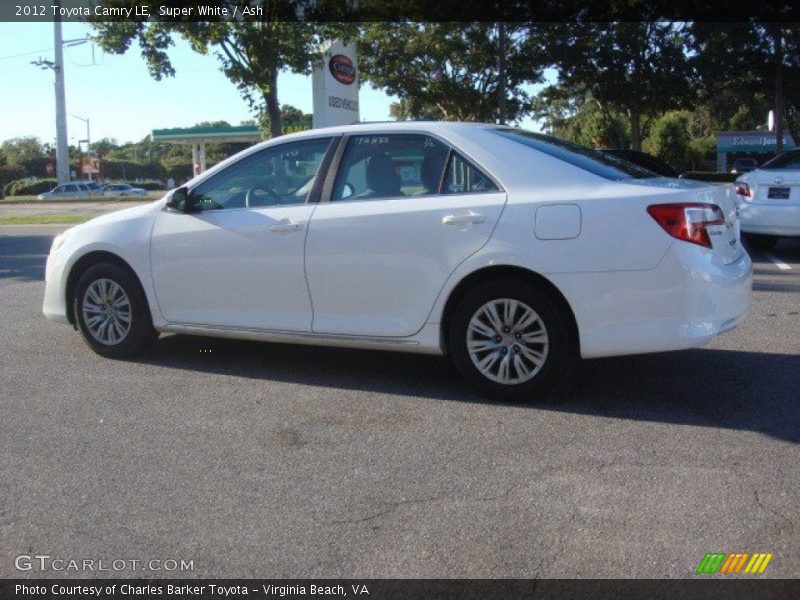 Super White / Ash 2012 Toyota Camry LE