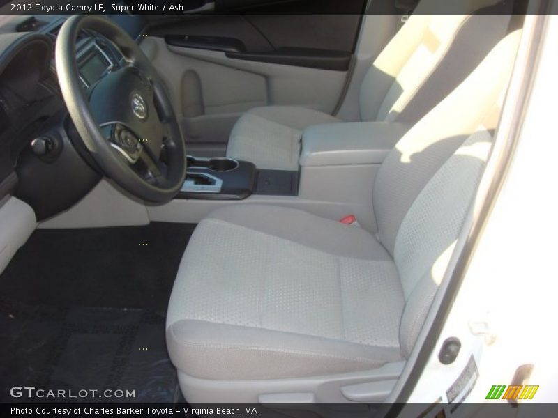 Super White / Ash 2012 Toyota Camry LE