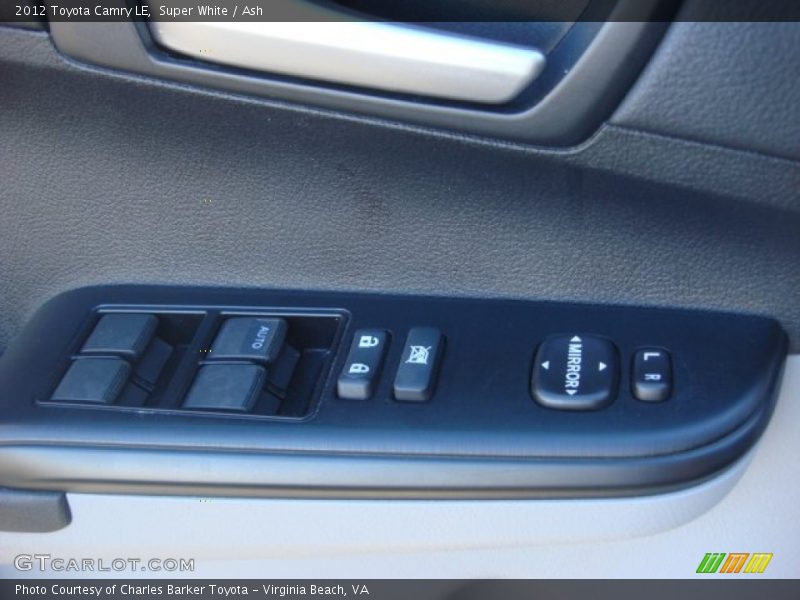 Super White / Ash 2012 Toyota Camry LE