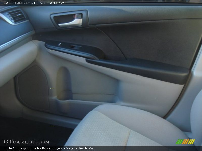 Super White / Ash 2012 Toyota Camry LE