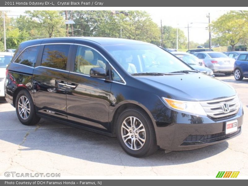 Crystal Black Pearl / Gray 2011 Honda Odyssey EX-L