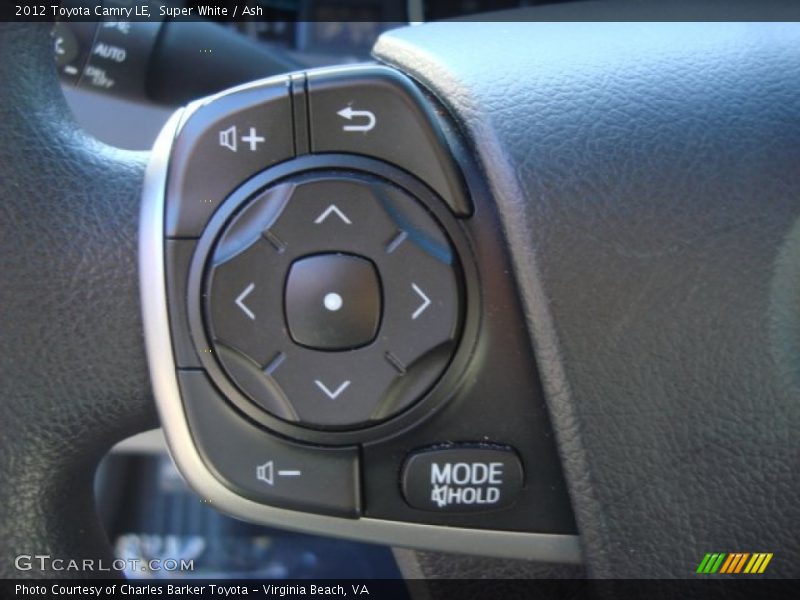 Super White / Ash 2012 Toyota Camry LE