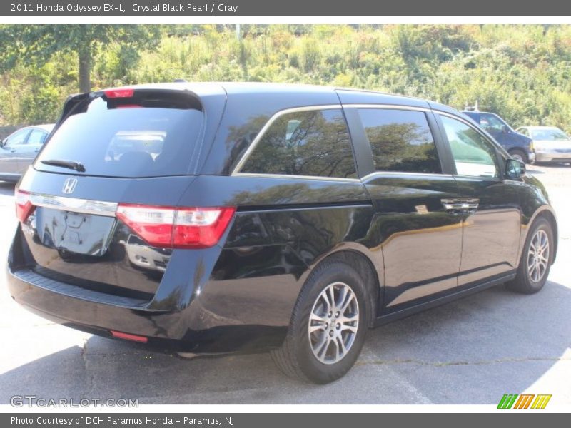 Crystal Black Pearl / Gray 2011 Honda Odyssey EX-L