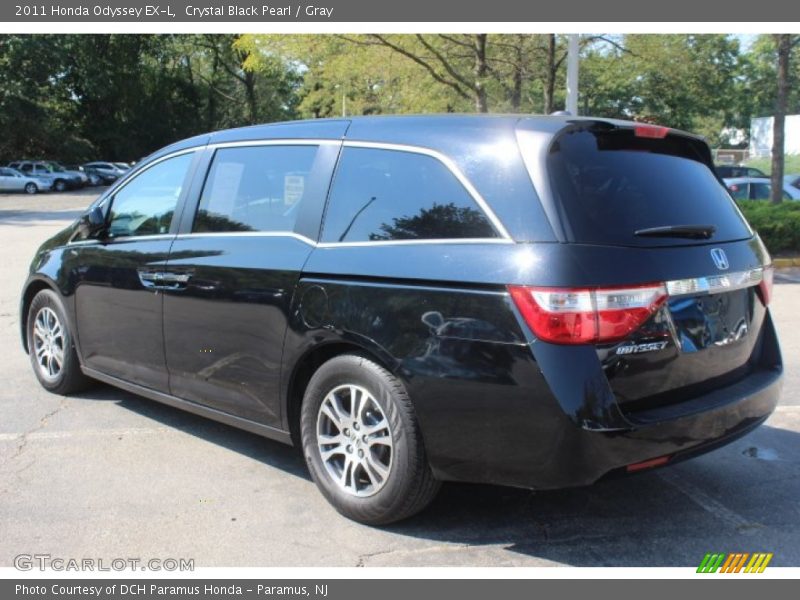 Crystal Black Pearl / Gray 2011 Honda Odyssey EX-L