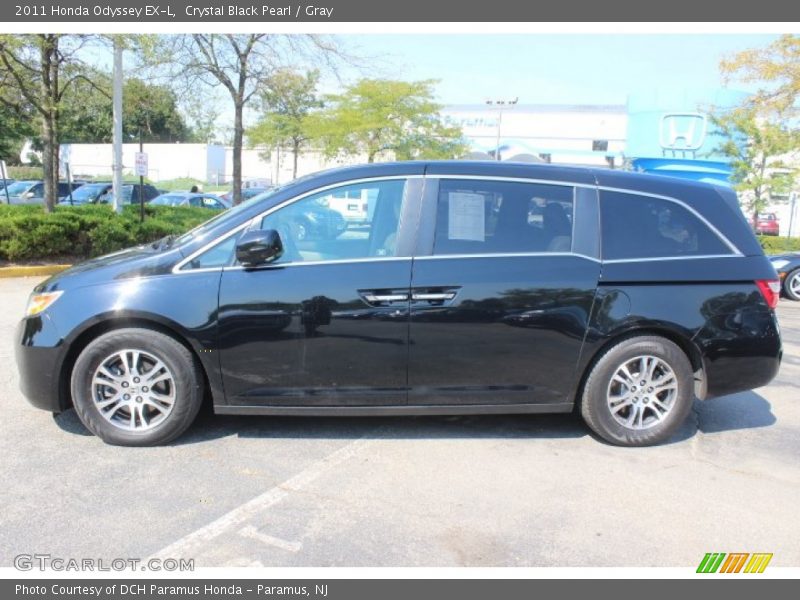 Crystal Black Pearl / Gray 2011 Honda Odyssey EX-L