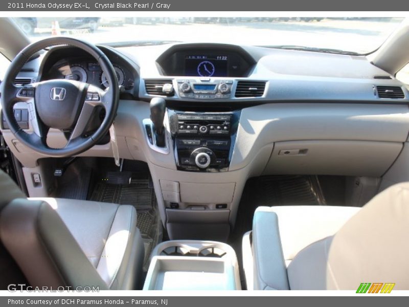 Crystal Black Pearl / Gray 2011 Honda Odyssey EX-L