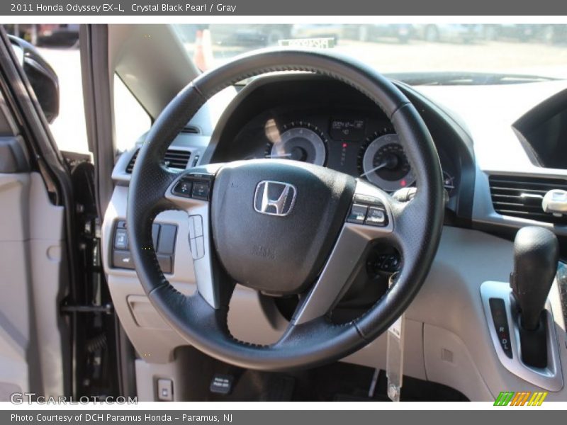 Crystal Black Pearl / Gray 2011 Honda Odyssey EX-L