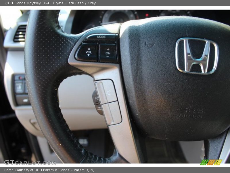 Crystal Black Pearl / Gray 2011 Honda Odyssey EX-L