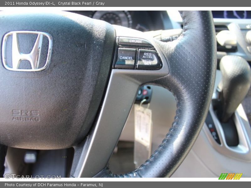 Crystal Black Pearl / Gray 2011 Honda Odyssey EX-L