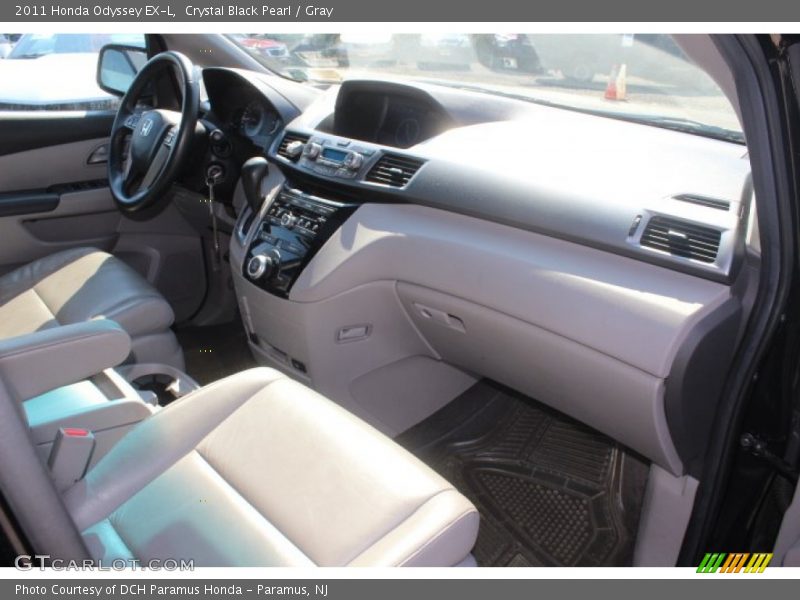 Crystal Black Pearl / Gray 2011 Honda Odyssey EX-L
