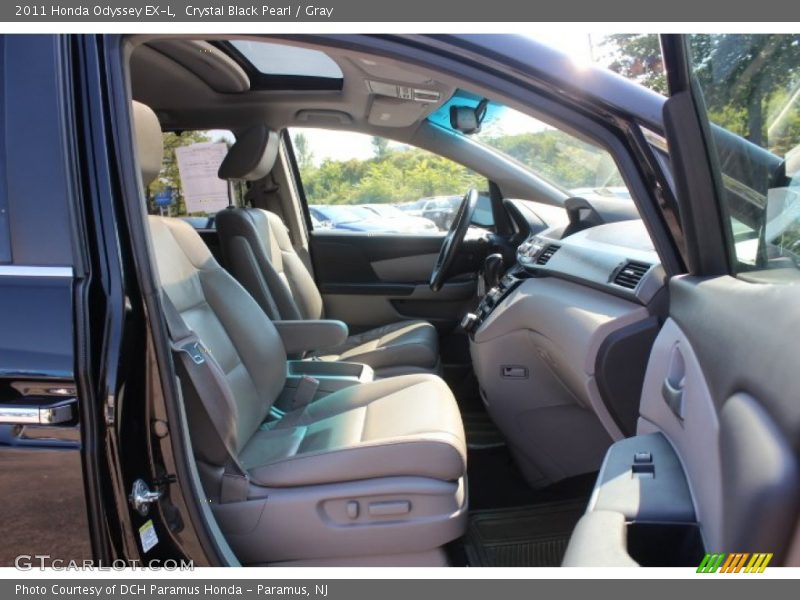 Crystal Black Pearl / Gray 2011 Honda Odyssey EX-L
