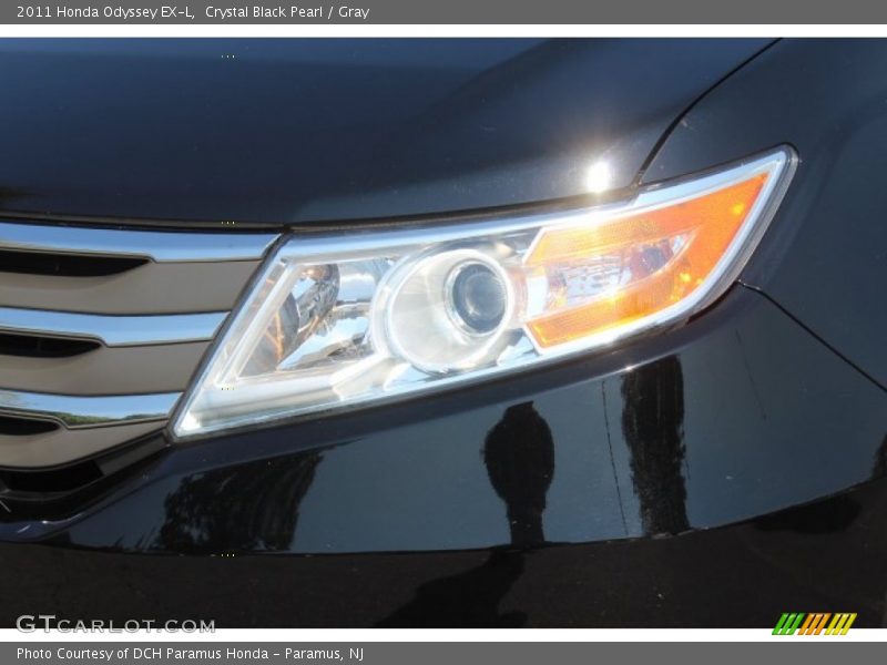 Crystal Black Pearl / Gray 2011 Honda Odyssey EX-L