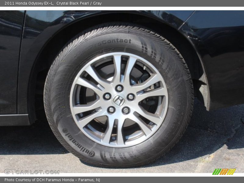 Crystal Black Pearl / Gray 2011 Honda Odyssey EX-L