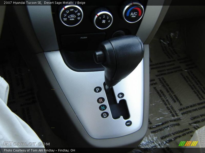 Desert Sage Metallic / Beige 2007 Hyundai Tucson SE