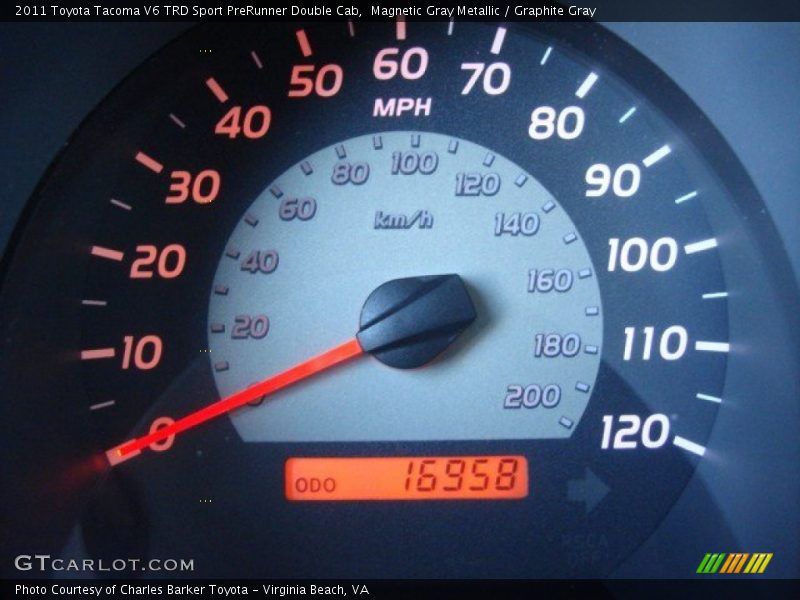 Magnetic Gray Metallic / Graphite Gray 2011 Toyota Tacoma V6 TRD Sport PreRunner Double Cab