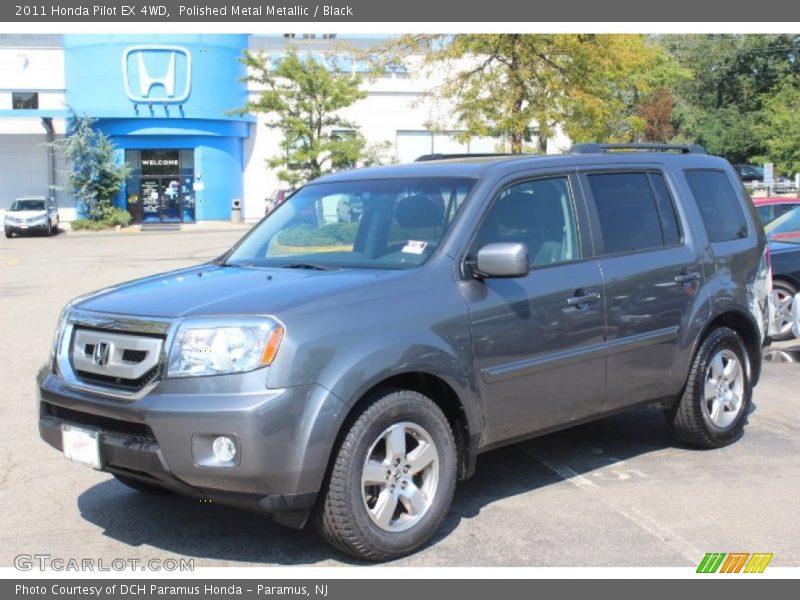 Polished Metal Metallic / Black 2011 Honda Pilot EX 4WD