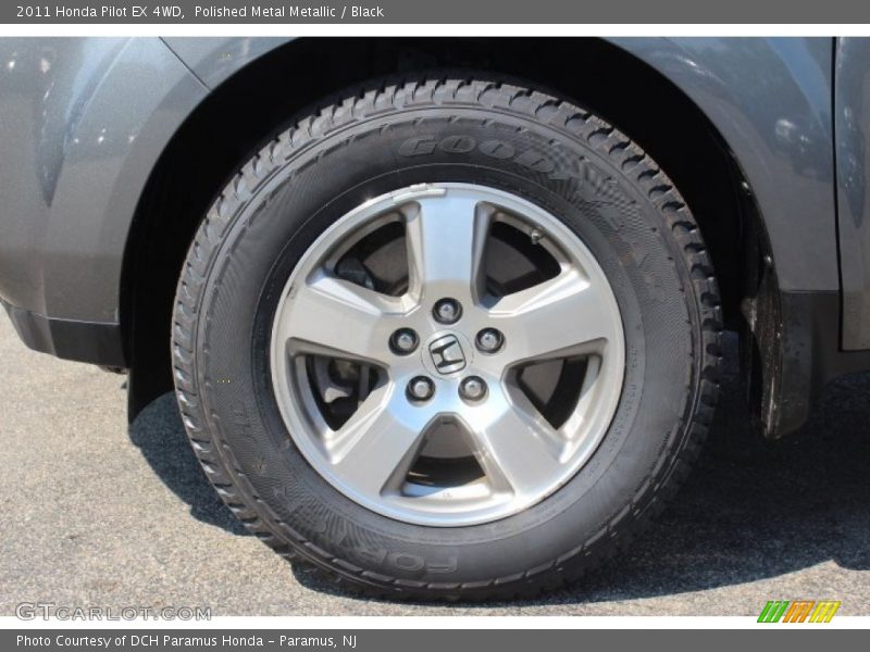 Polished Metal Metallic / Black 2011 Honda Pilot EX 4WD