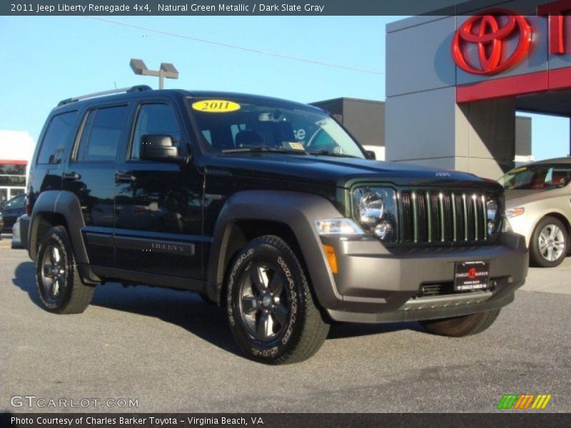 Natural Green Metallic / Dark Slate Gray 2011 Jeep Liberty Renegade 4x4