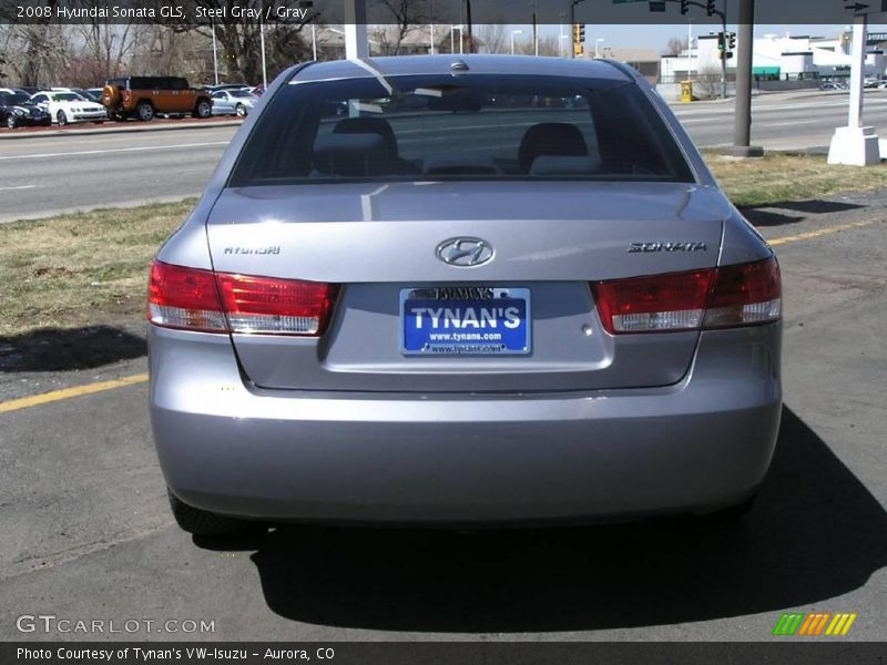 Steel Gray / Gray 2008 Hyundai Sonata GLS