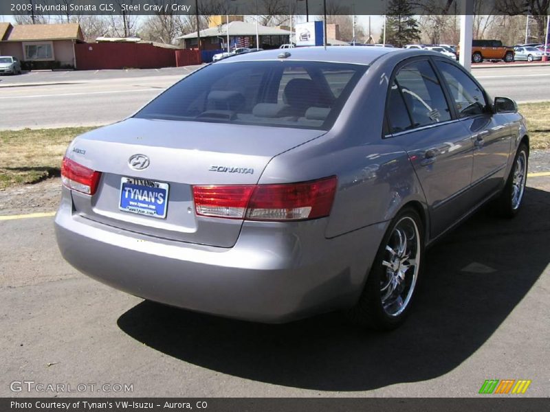 Steel Gray / Gray 2008 Hyundai Sonata GLS