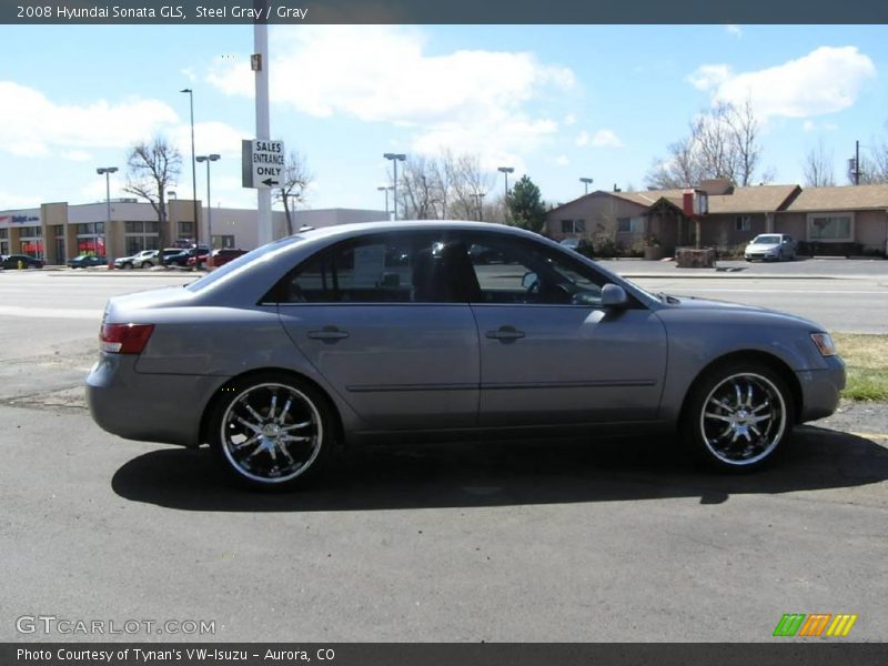 Steel Gray / Gray 2008 Hyundai Sonata GLS