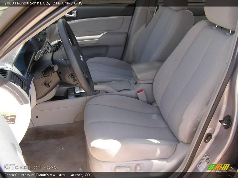 Steel Gray / Gray 2008 Hyundai Sonata GLS