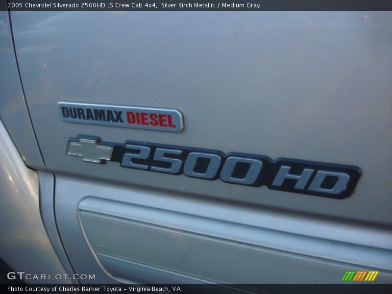 Silver Birch Metallic / Medium Gray 2005 Chevrolet Silverado 2500HD LS Crew Cab 4x4