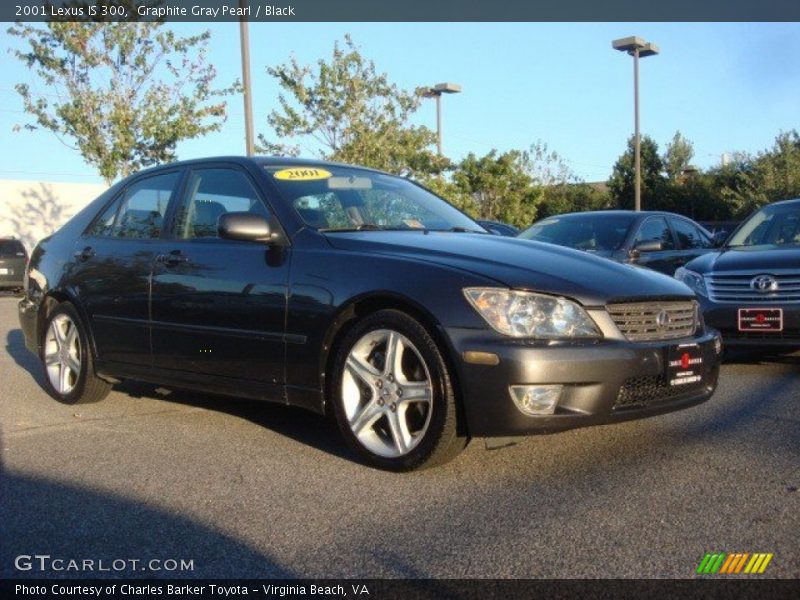Graphite Gray Pearl / Black 2001 Lexus IS 300