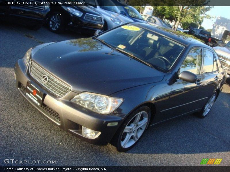 Graphite Gray Pearl / Black 2001 Lexus IS 300