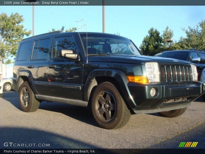 Deep Beryl Green Pearl / Khaki 2006 Jeep Commander