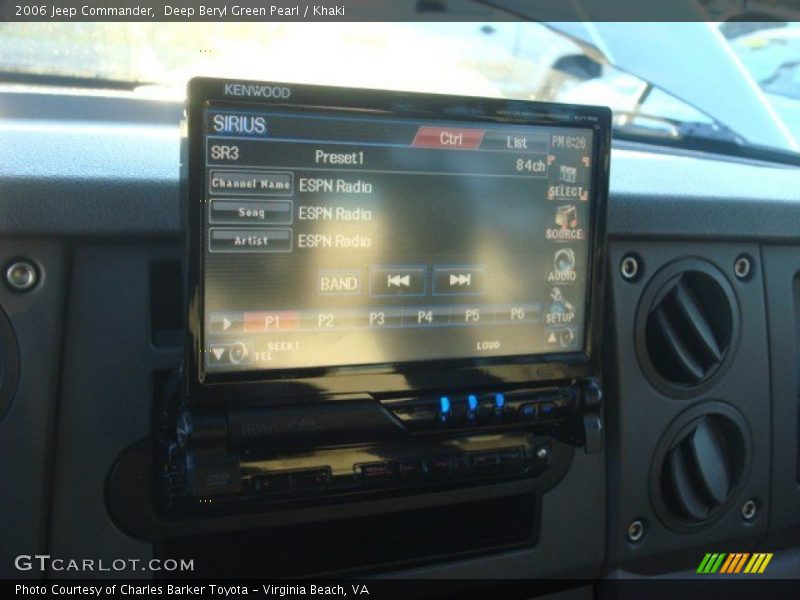 Deep Beryl Green Pearl / Khaki 2006 Jeep Commander