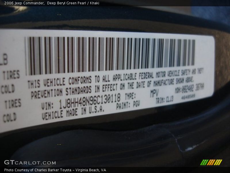 PGV - 2006 Jeep Commander 