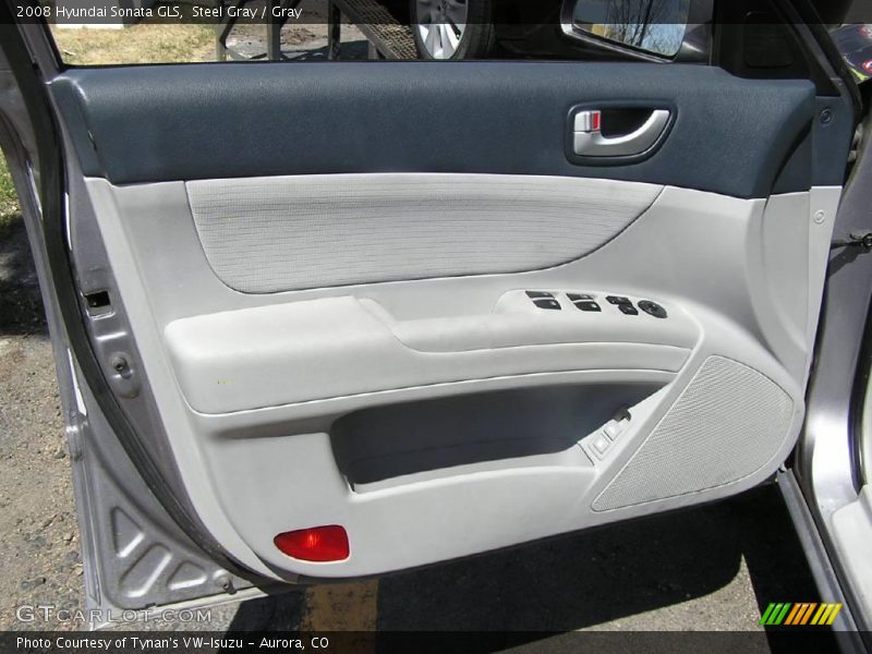 Steel Gray / Gray 2008 Hyundai Sonata GLS