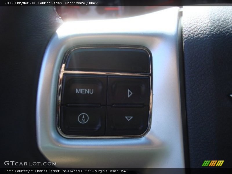 Bright White / Black 2012 Chrysler 200 Touring Sedan