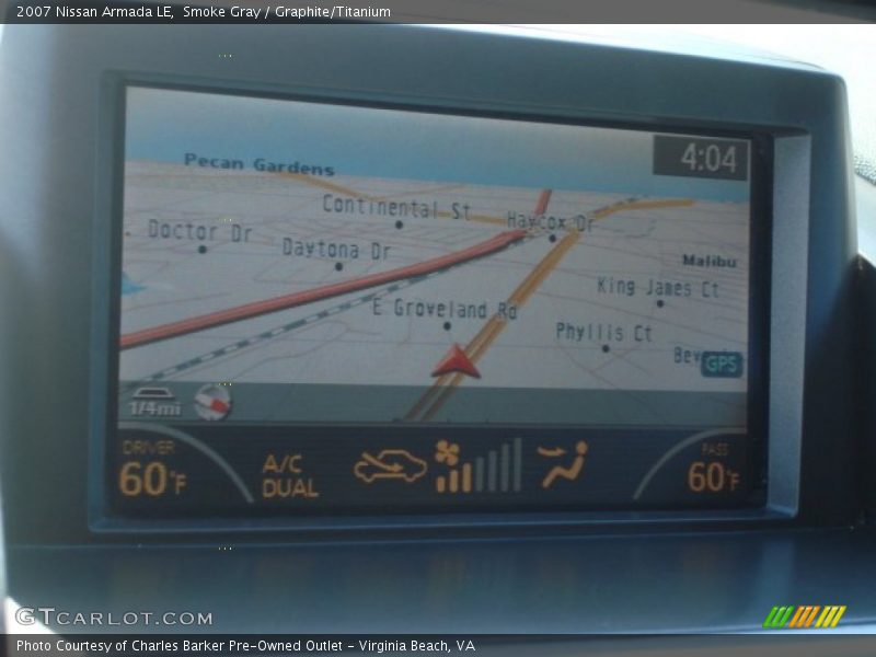 Smoke Gray / Graphite/Titanium 2007 Nissan Armada LE