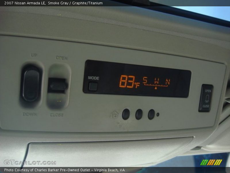 Smoke Gray / Graphite/Titanium 2007 Nissan Armada LE