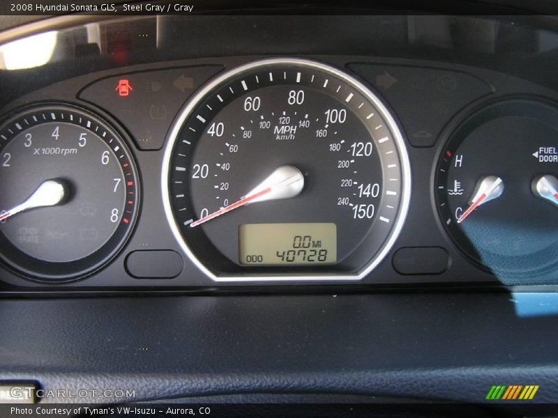 Steel Gray / Gray 2008 Hyundai Sonata GLS