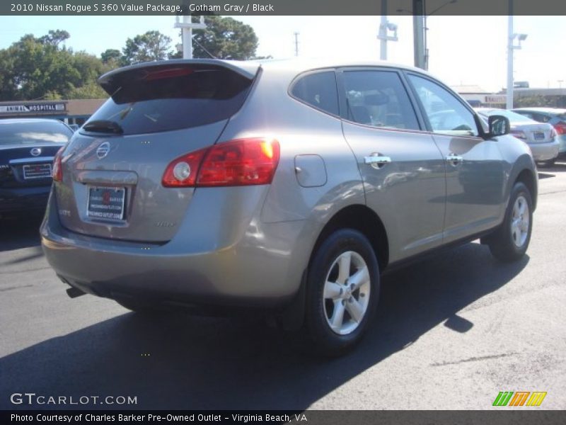 Gotham Gray / Black 2010 Nissan Rogue S 360 Value Package